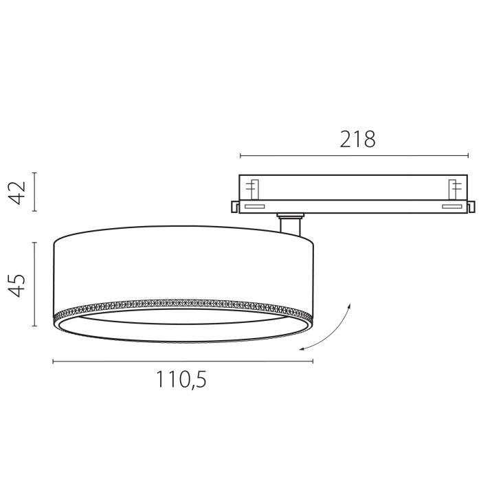 Трековый светильник с управлением DALI Lightstrar Alta Pro A5637DALI_LS