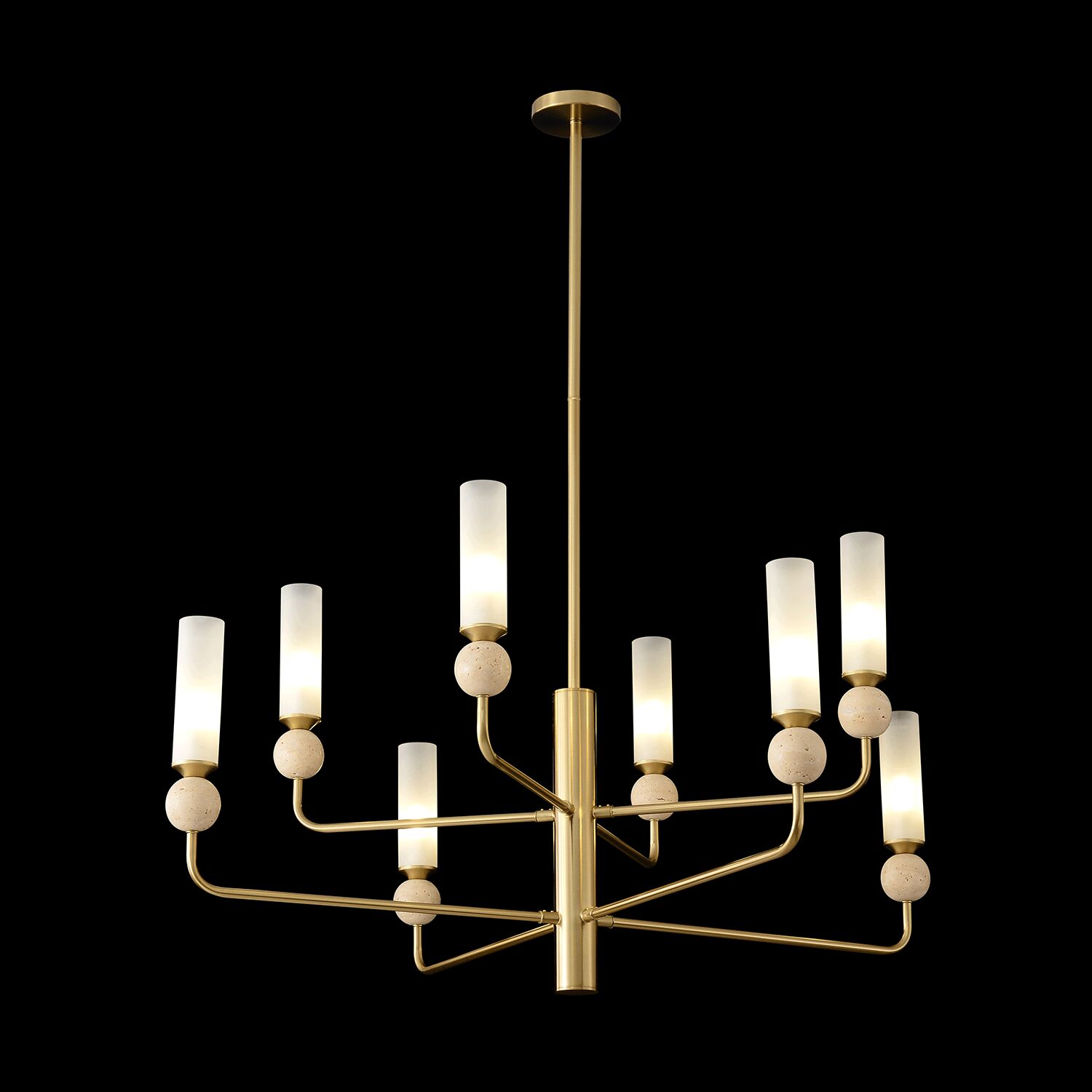 Подвесная люстра Crystal Lux SIMPLY SP8 BRASS_CR