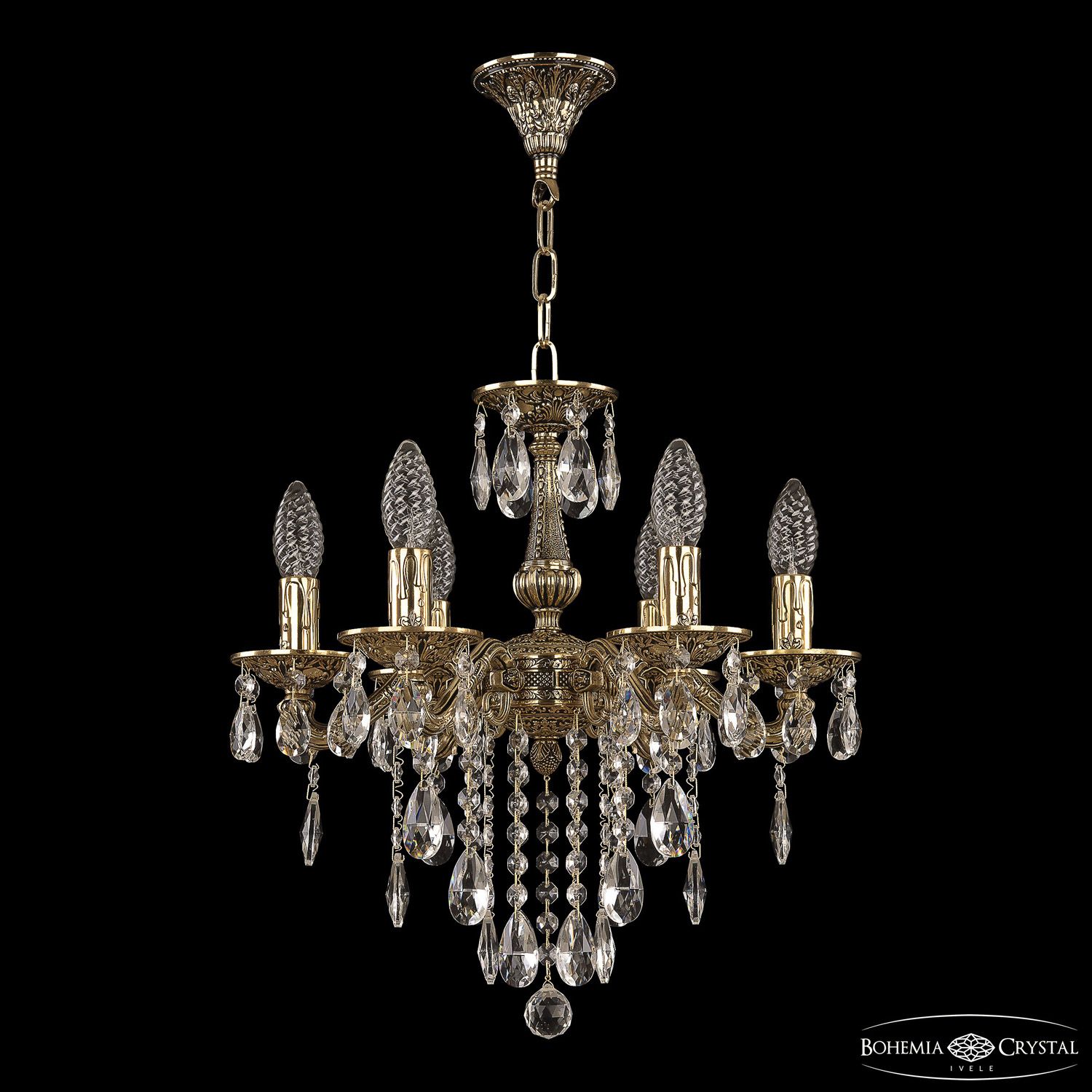 

Хрустальная люстра Bohemia Ivele Crystal 70126/6/125 B GB, 70126/6/125 B GB