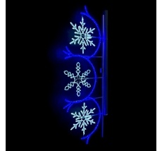 Светодиодная Консоль Три снежинки 80 х 250 см, Белая, 220В LTC LC-13401
