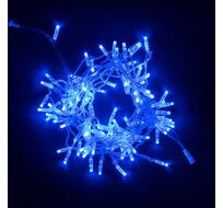 Гирлянда Нить с Колпачком 10м Синяя 24В, 100 LED, Провод Прозрачный ПВХ, IP65 05-133_BL