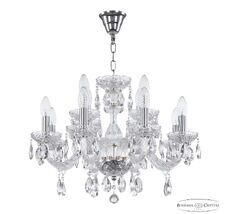 Хрустальная люстра Bohemia Ivele Crystal 117/8+4/195 Ni_BI