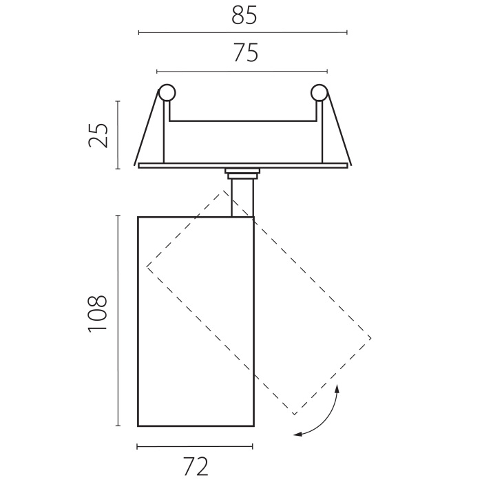 Спот Lightstrar Alta Base A5247RS_LS