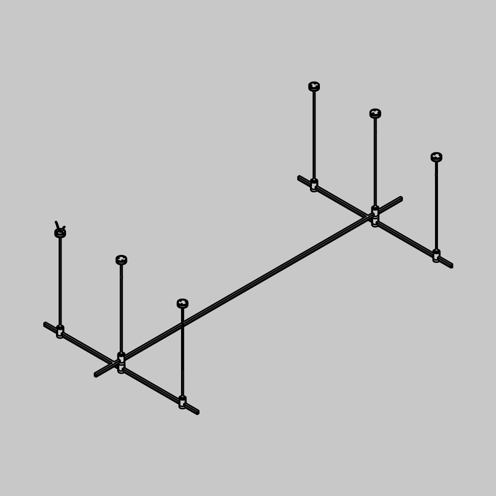Основание на тросовых подвесах Hang для трековых светильников Maytoni FLARITY TFC-Flar-H07-B_MY
