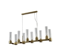 Подвесная люстра Crystallux OTONO OTONO SP10 L980 BRASS/TRANSPARENTE_CR