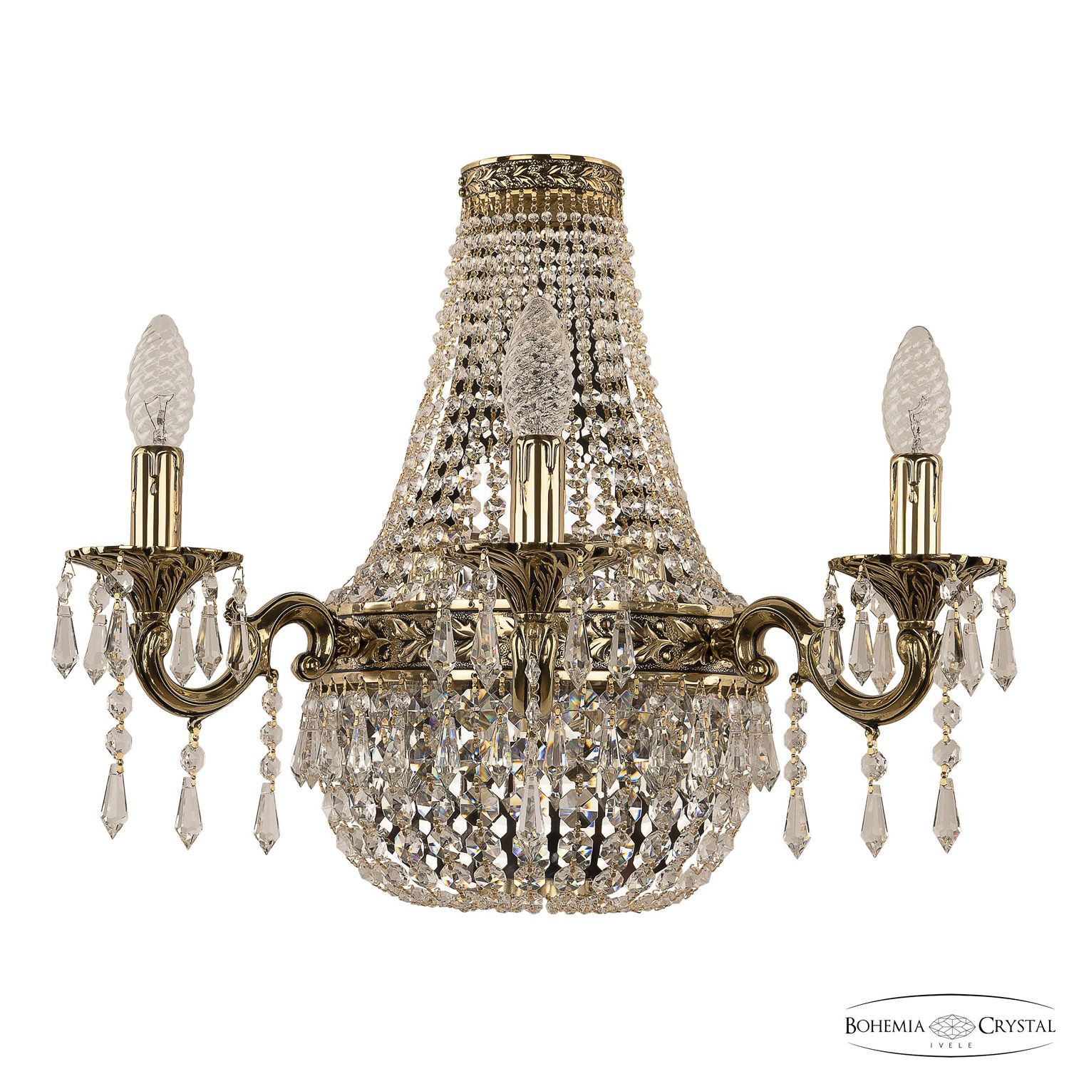 

Бра Bohemia Ivele Crystal 2201H201B/3/47IV GB, 2201H201B/3/47IV GB