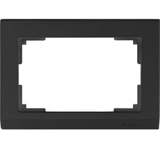 Рамка для двойной розетки Stark WL04-Frame-01-DBL-black a050921_WR