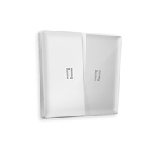 Лицевая панель для 2-клавишных выключателей с подсветкой QUANT Ambrella Volt ALFA AP1040_AMB