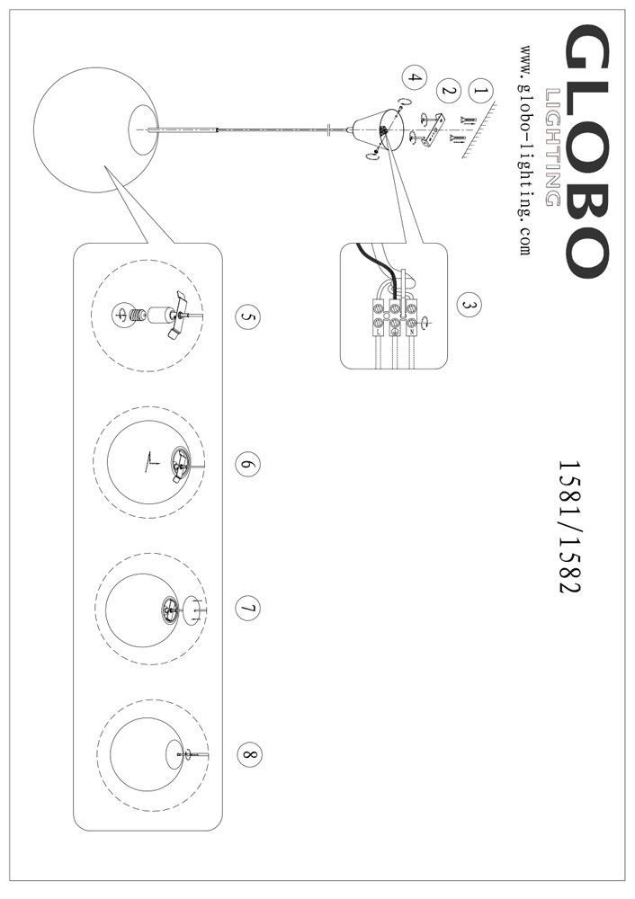 Подвесной светильник Globo Balla 1582_GL