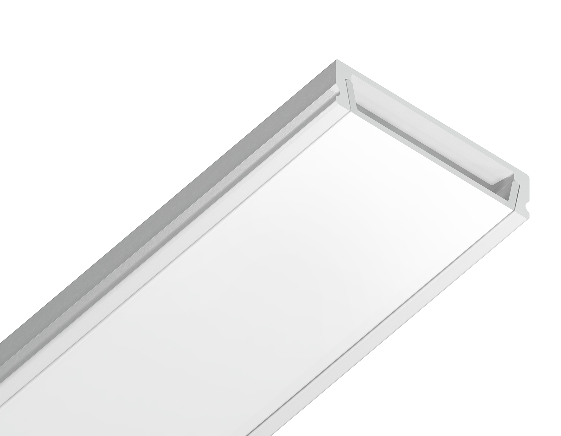 Алюминиевый профиль накладной для ленты до 20мм Ambrella Light ILLUMINATION GP1800WH_AMB