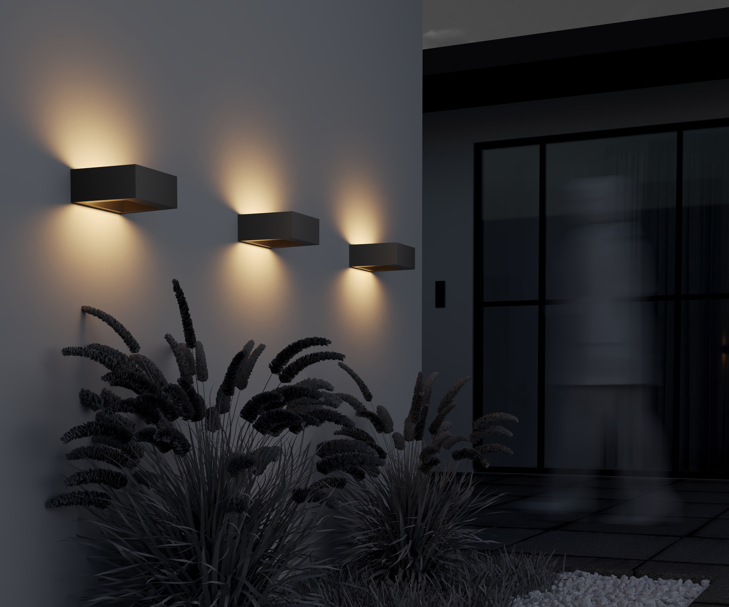 Уличный настенный светильник Maytoni Cont O464WL-L18GF3K_MY