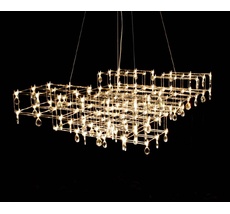 Подвесная люстра светодиодная диммируемая с пультом ДУ Kink Light 07887-L,33(21)_KL