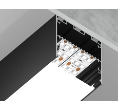 Алюминиевый профиль накладной/подвесной Profile System для ленты до 41,4мм Ambrella Light ILLUMINATION GP3100BK_AMB
