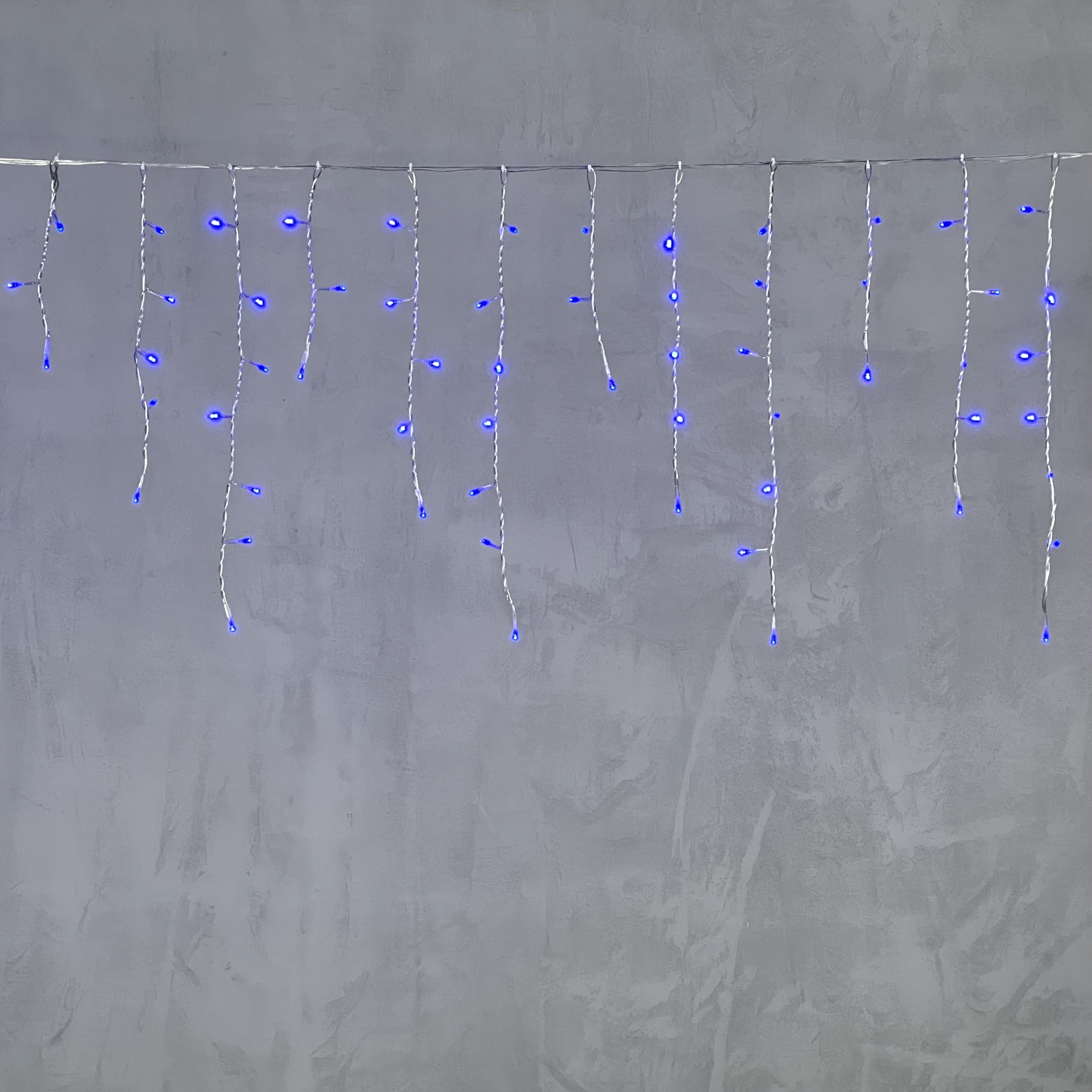Гирлянда Бахрома 3,1 x 0,5 м Синяя 220В, 150 LED, Провод Прозрачный ПВХ, IP54 PIL150-10-2B