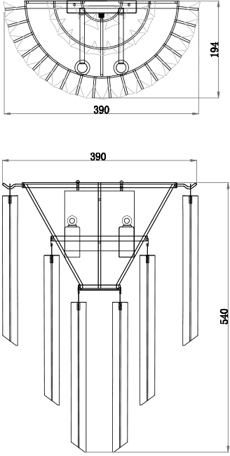 Настенный светильник Garda Decor 20MB3399-2