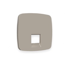 Лицевая панель для компьютерной/телефонной розетки RJ-45/RJ-11 QUANT Ambrella Volt OMEGA OP3720_AMB