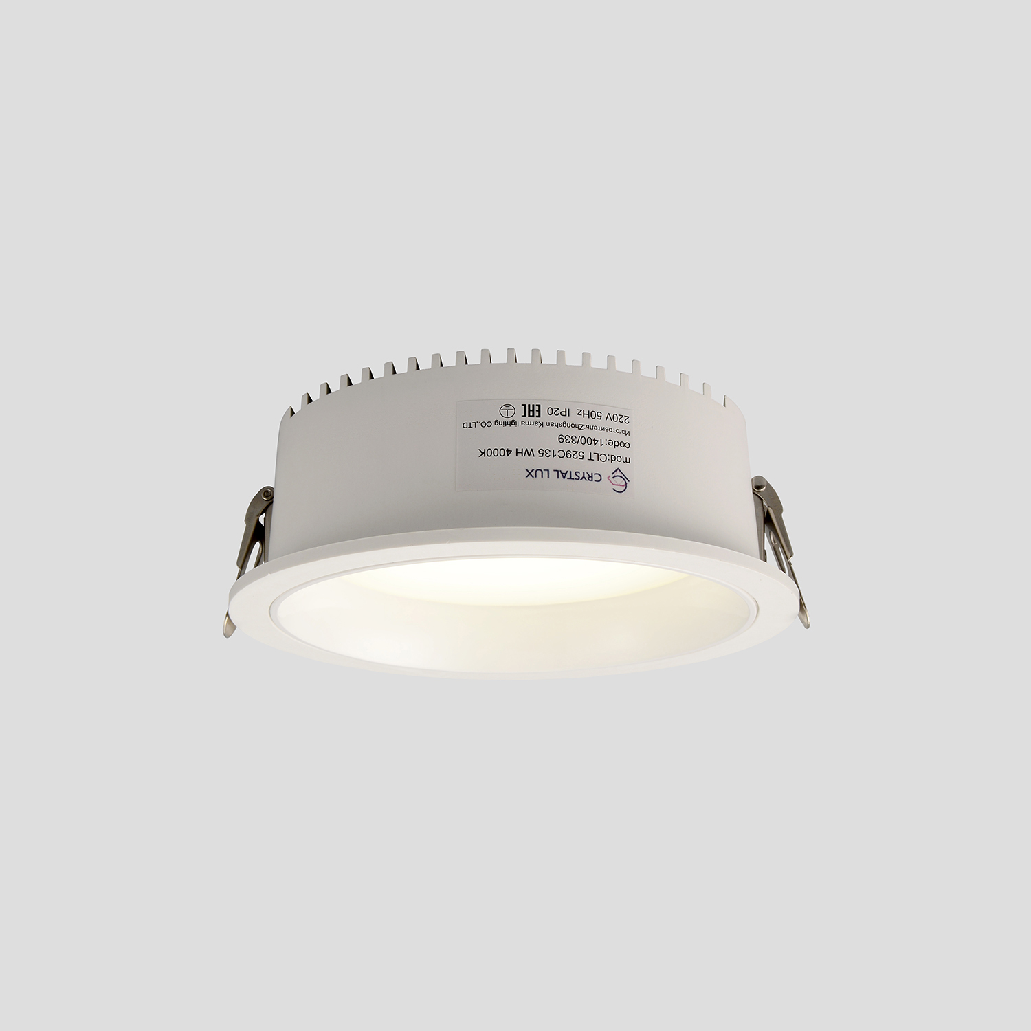 Встраиваемый светильник Crystal Lux CLT 529C135 WH 4000K_CR
