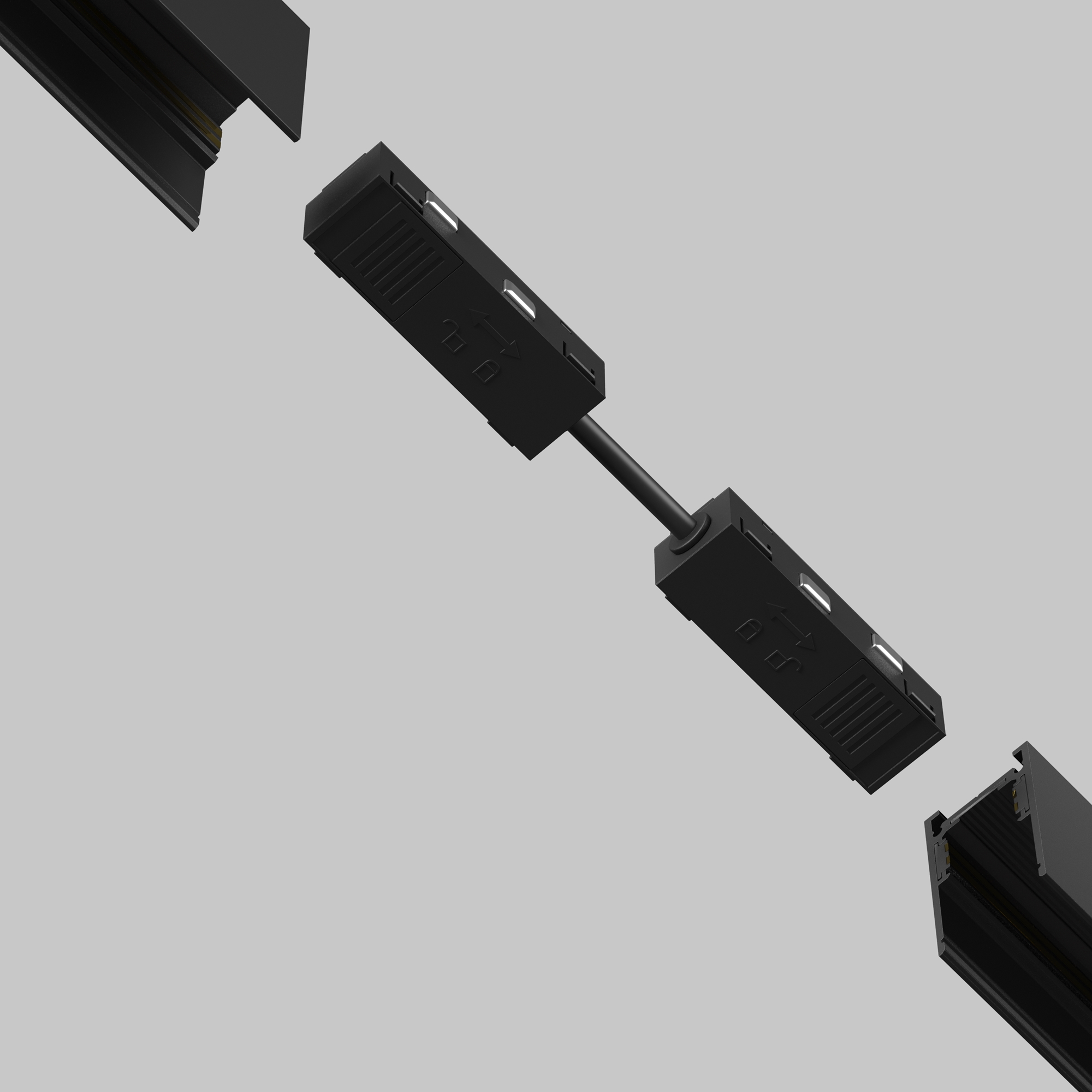 Коннектор питания прямой гибкий Maytoni Exility TRA034CPC-42B-5-1_MY