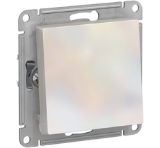 Выключатель встраиваемый одноклавишный (жемчужный) Systeme Electric ATN000461