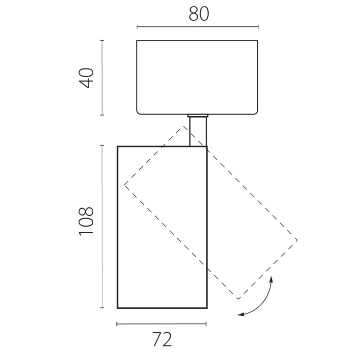 Спот с накладной чашей Lightstrar Alta Base A5246SO_LS