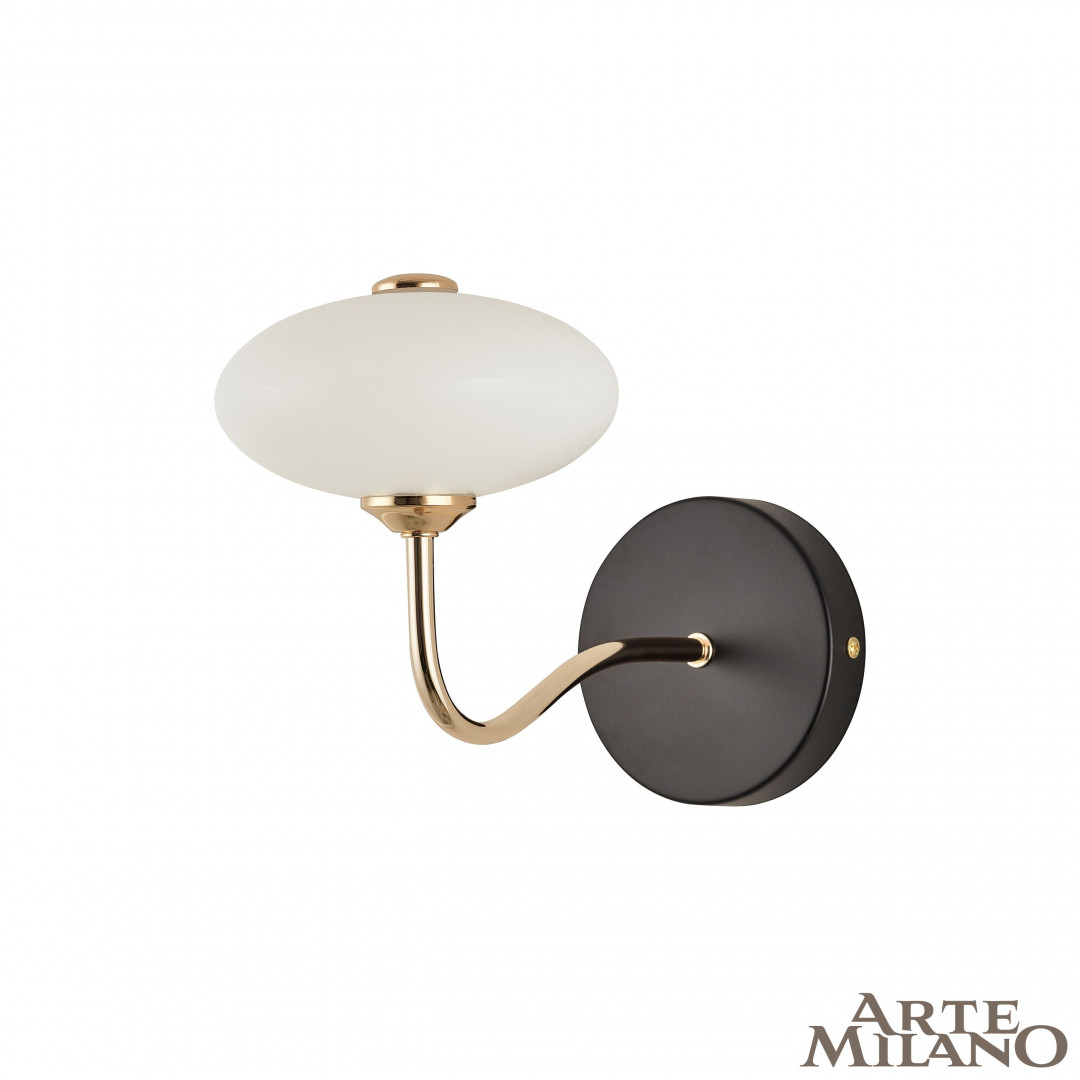 Настенный светильник Arte Milano Neapolis 273908/1B BK/GD