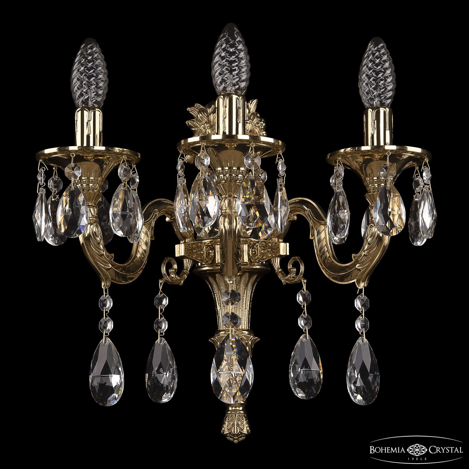

Бра Bohemia Ivele Crystal 7322B8/3/175 A G, 7322B8/3/175 A G