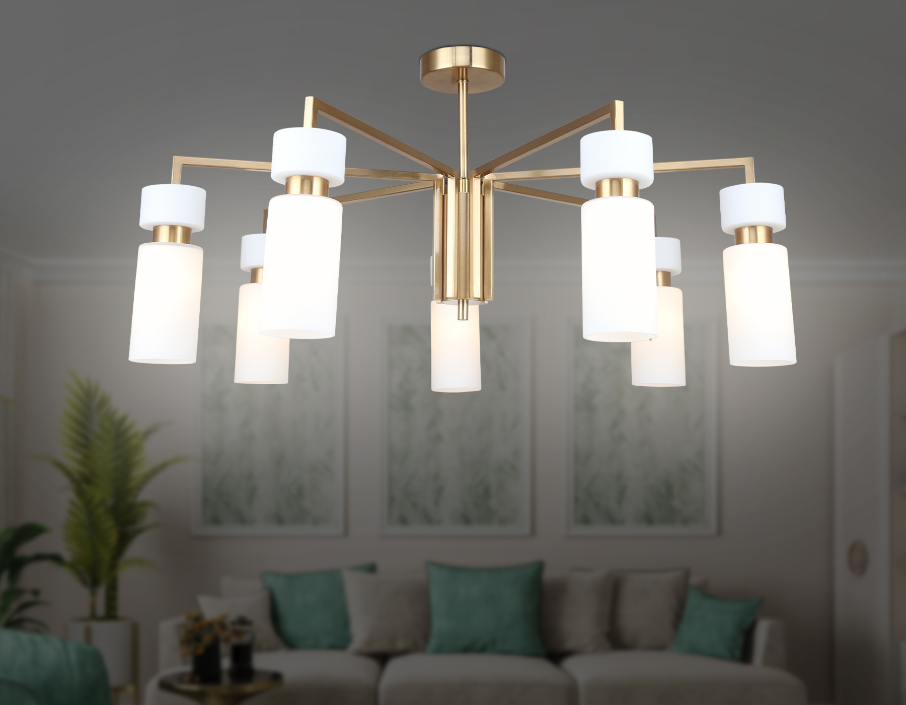 Потолочная люстра на штнаге Ambrella Light Heigh Light HIGH LIGHT LH56126_AMB