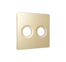 Лицевая панель ALFA для TV двойной розетки QUANT Ambrella Volt AP6133_AMB