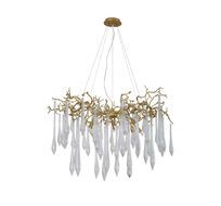 Подвесная люстра Crystallux REINA REINA SP8 D1000 GOLD PEARL_CR