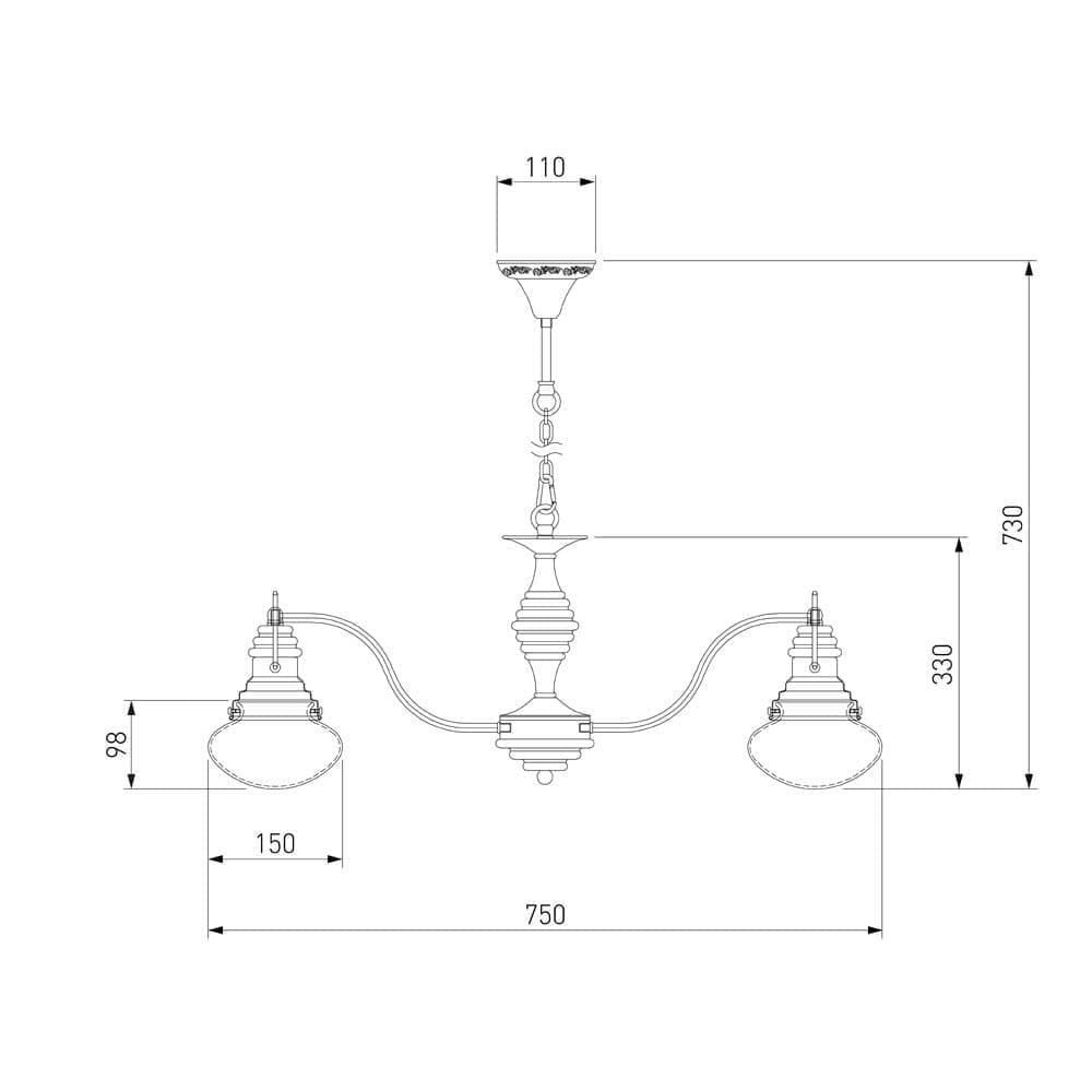 Подвесная люстра Bogates с управлением по Wi-Fi Gustavo a053989_EU