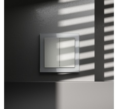 Перекрестный переключатель встраиваемый VOLTUM S70 двухклавишный 10А VLS020505