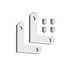 Соединитель L-образный угловой горизонтальный для арт.135325-135328 (2 шт. в комплекте) NOVOTECH FLUM 135330