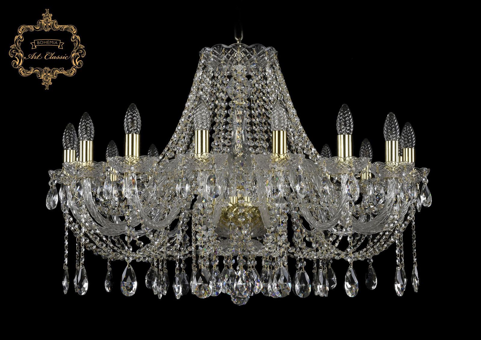 

Хрустальная люстра Bohemia Art Classic 11.12.16.300.Gd.Sp, 11.12.16.300.Gd.Sp
