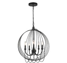 Подвесная люстра Toplight Dina TL1185H-05BK