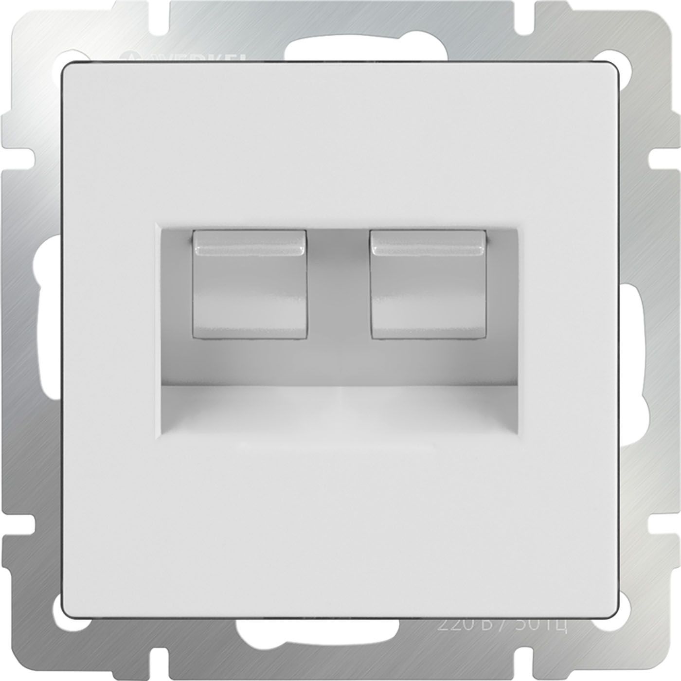 Розетка двойная Ethernet RJ-45 Werkel WL01-RJ45+RJ45 a051115_WR