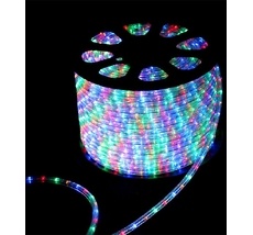 Светодиодный Дюралайт 13 мм Разноцветный, 36 LED/м, Свечение 360град., IP54, Бухта 100м F3-H2-220V-M