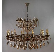 Хрустальная люстра Ambiente Ambient 2128/12+12 PB Honey Leaf_BZ