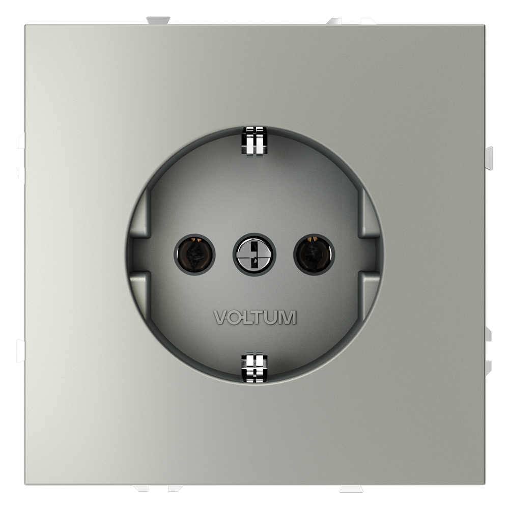 Розетка встраиваемая VOLTUM S70 с заземлением 16А VLS040105