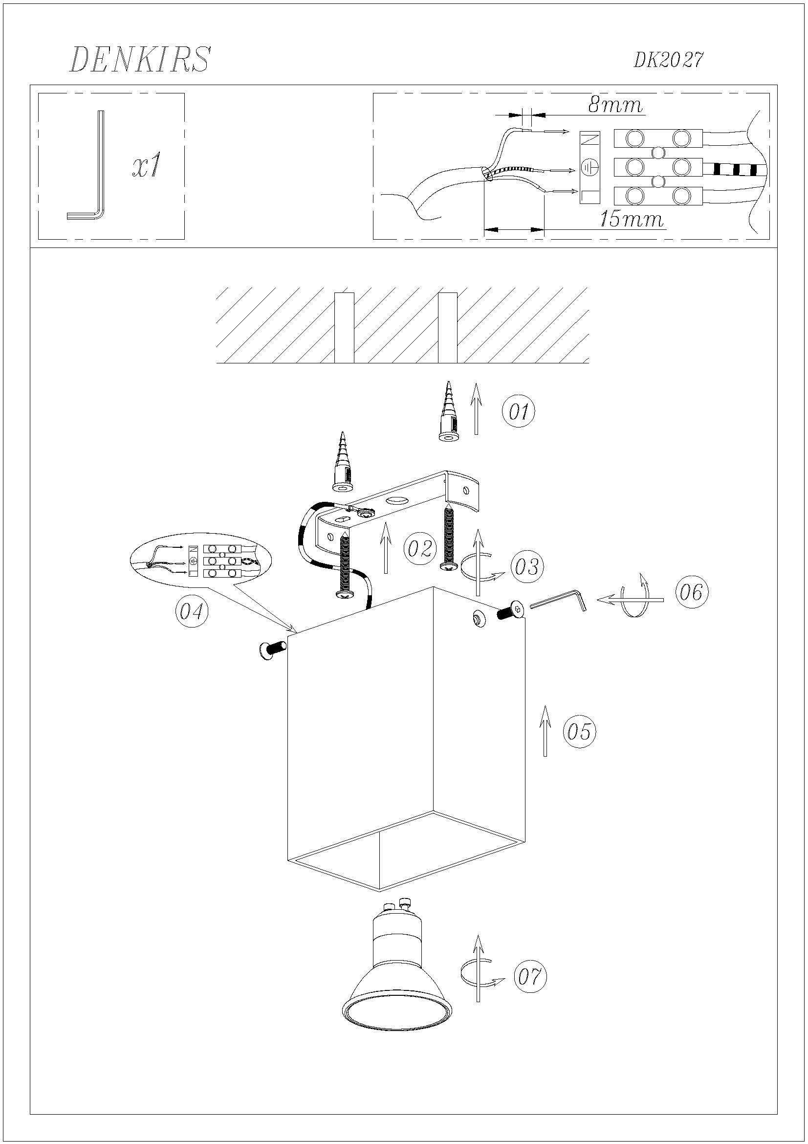 Накладной светильник Denkirs DK2027-RE