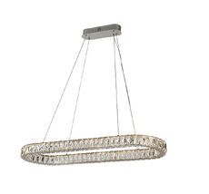 Подвесная люстра Newport KRISTA 8580/90 C oval chrome_NP