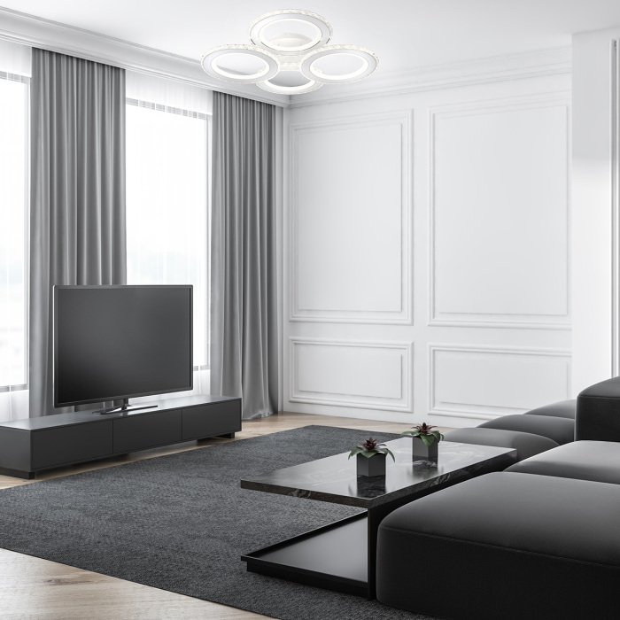 Потолочная люстра (+ночной режим) с пультом 10260/4 LED*192W Escada 10260/4LED_ESC