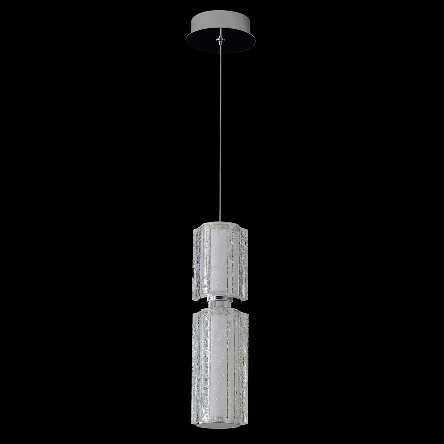 Подвесной светильник Crystal Lux ANTIQUE SP23W LED CHROME_CR