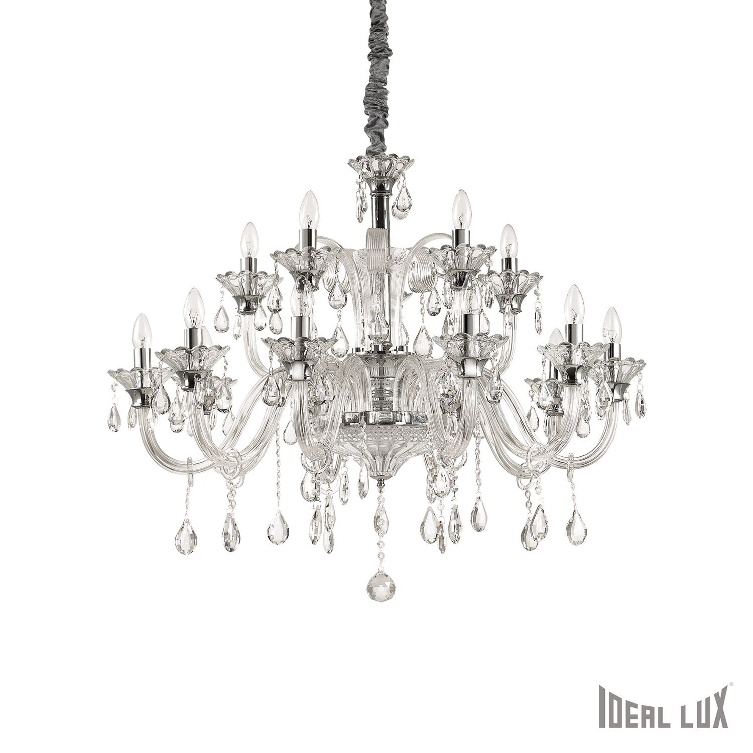 Хрустальная люстра Ideallux COLOSSAL SP15 TRASPARENTE_IL