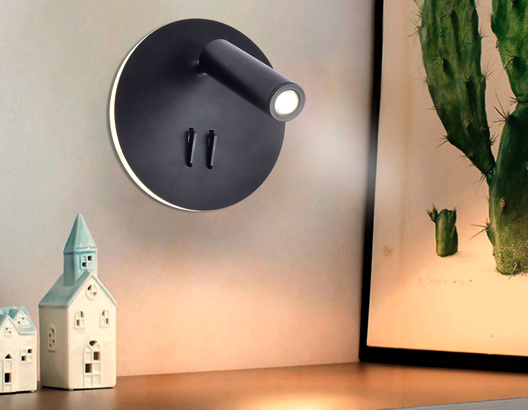 Настенный светильник Ambrella light светодиодный с выключателем Wall FW252_AMB