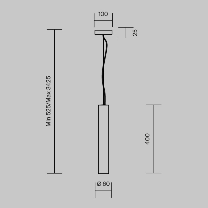 Подвесной светильник Maytoni Basic Texture MOD461PL-L5BK_MY