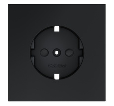 Накладка для розетки Voltum с заземлением и защитными шторками S70 VLS000707