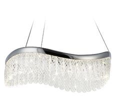 Подвесной светильник Ambrella light светодиодный с хрусталем Traditional TR49712_AMB