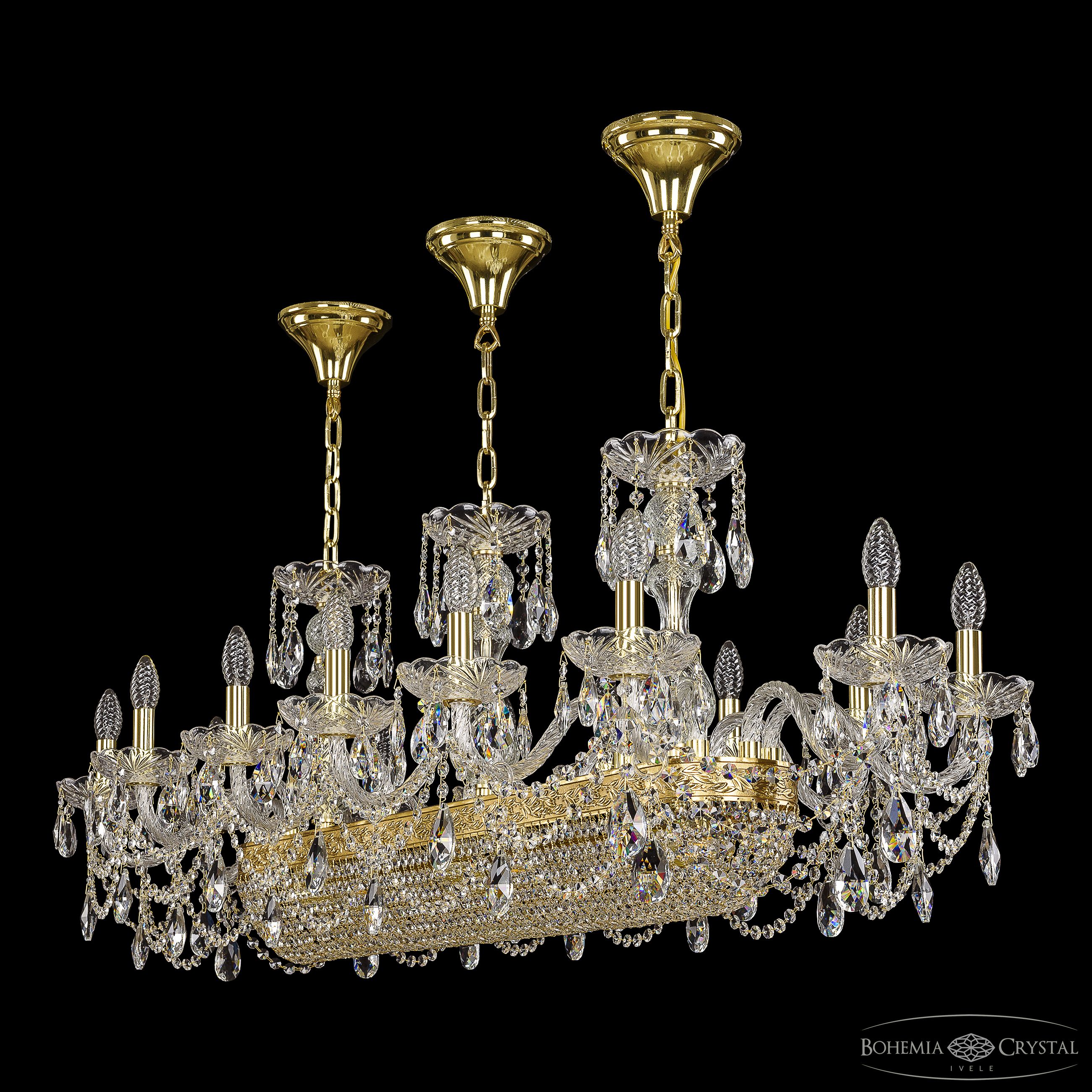 Хрустальная люстра Bohemia Ivele Crystal 1453/14/195/1000 G_BI
