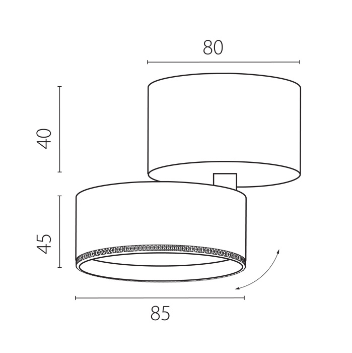 Спот с накладной чашей Lightstrar Alta Pro A5537SO_LS