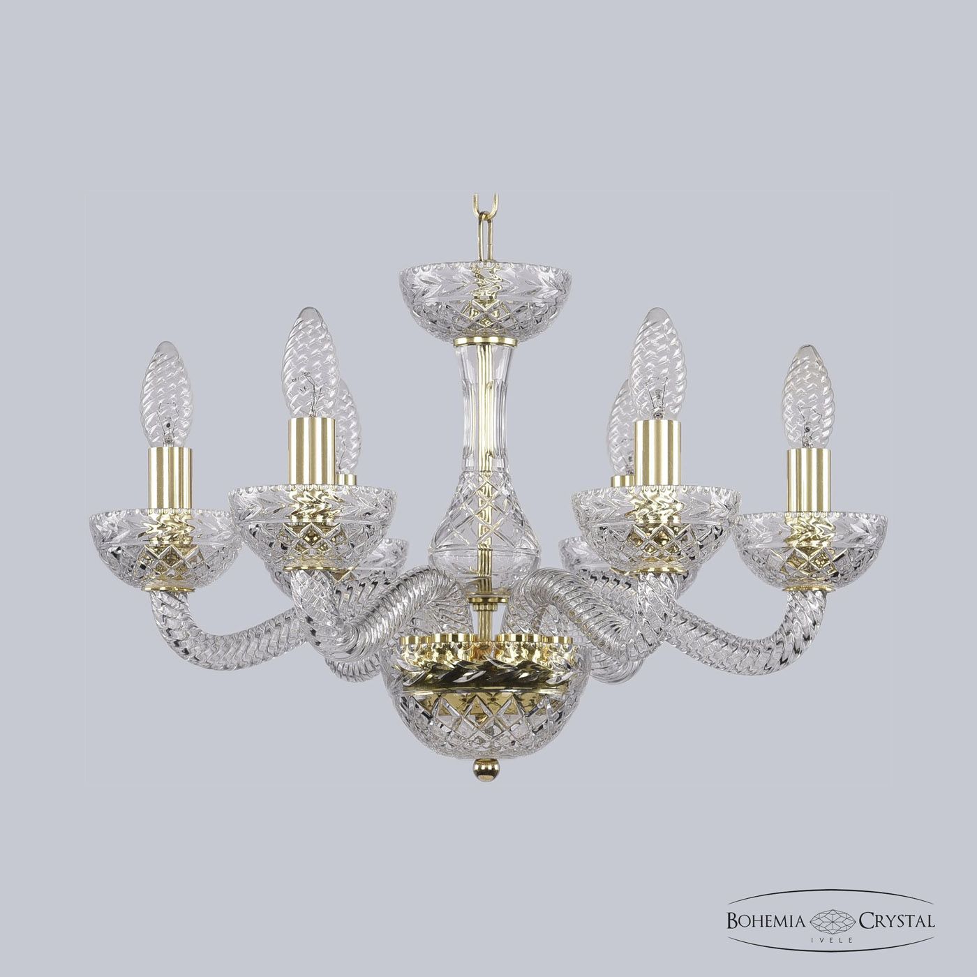 

Подвесная люстра Bohemia Ivele Clear 1311/6/165 G Cl/Clear/M-1F, 1311/6/165 G Cl/Clear/M-1F